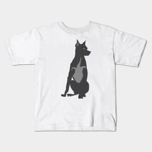 Black DOG Kids T-Shirt